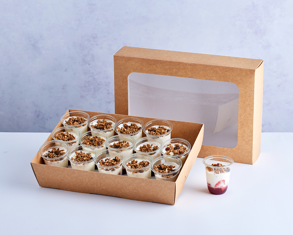 Yoghurt Strawberry Granola Pot Platter x15